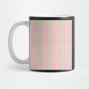 Pastel Aesthetic Daviana 2 Hand Drawn Textured Plaid Pattern Mug